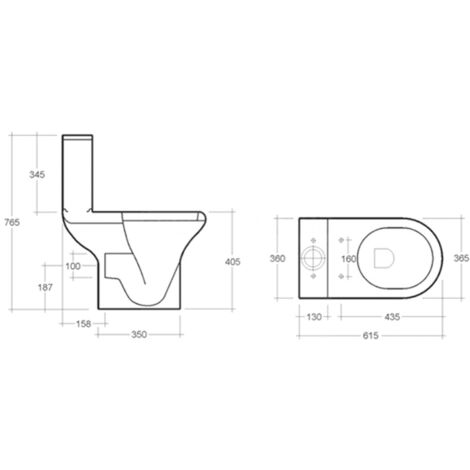 RAK Compact Close Coupled Toilet with Push Button Cistern - Soft Close Seat
