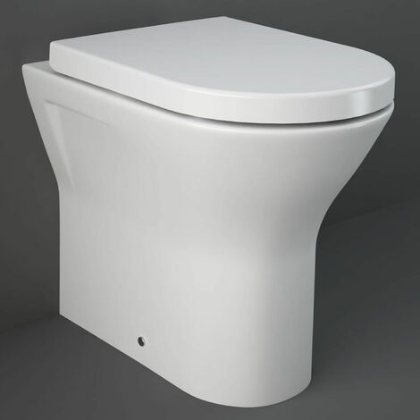 RAK Resort Rimless Back to Wall Toilet 450mm Extended Height - Soft Close Seat