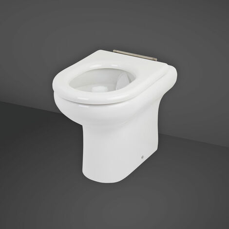 RAK Compact Rimless Back to Wall Toilet 455mm Comfort Height - Ring Seat (1/3)