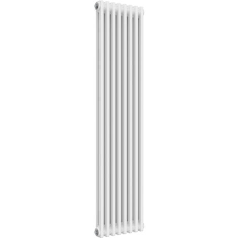 Reina Colona 2 Column Designer Radiator 1500mm H x 380mm W - White (1/6)