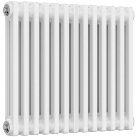 Reina Colona 2 Column Horizontal Radiator 500mm H x 605mm W - White (1/5)