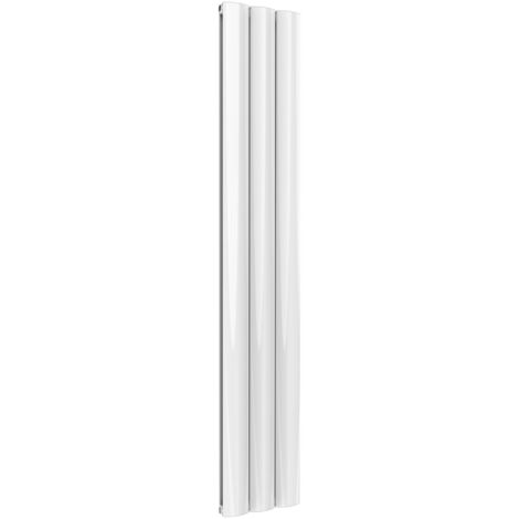 Reina Belva Double Vertical Aluminium Radiator 1800mm H x 308mm W White