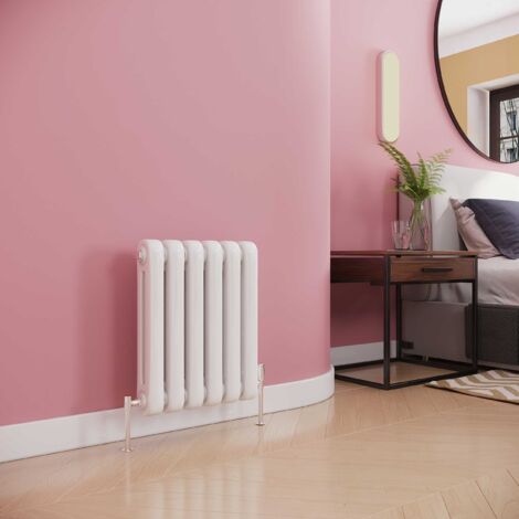 Reina Coneva Horizontal Designer Radiator 550mm H x 440mm W White