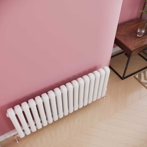 Reina Coneva Horizontal Designer Radiator 550mm H x 440mm W White
