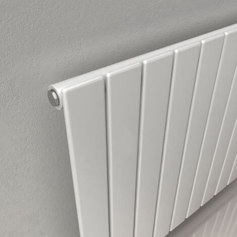 Reina Flat Single Designer Vertical Radiator 1600mm H x 218mm W - White