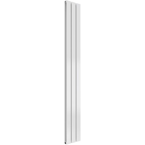 Reina Flat Double Designer Vertical Radiator 1600mm H x 218mm W - White (1/4)