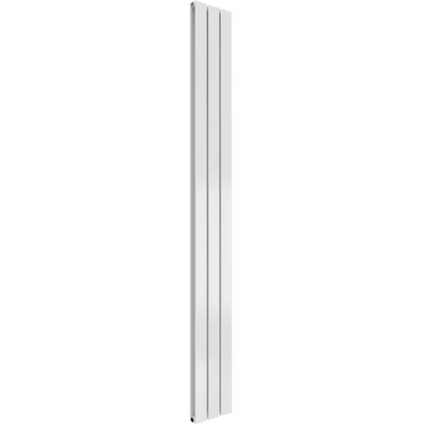 Reina Flat Double Designer Vertical Radiator 1800mm H x 218mm W - White (1/3)