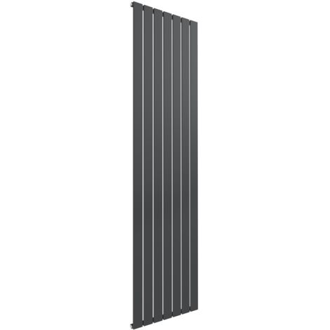 Reina Flat Single Designer Radiator 1800mm H x 514mm W - Anthracite (1/5)