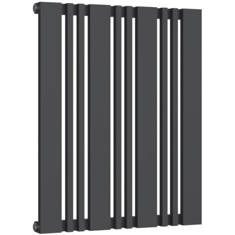 Reina Bonera Designer Horizontal Radiator 550mm H x 456mm W Anthracite