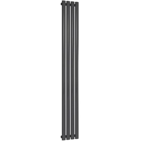Reina Neva Designer Radiator 1800mm H x 236mm W Single Anthracite