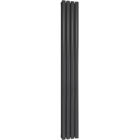 Reina Neva Designer Radiator 1800mm H x 236mm W Double Anthracite