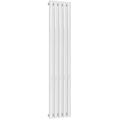 Reina Neva Single Designer Vertical Radiator 1500mm H x 295mm W White