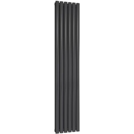 Reina Neva Designer Radiator 1800mm H x 354mm W Double Anthracite