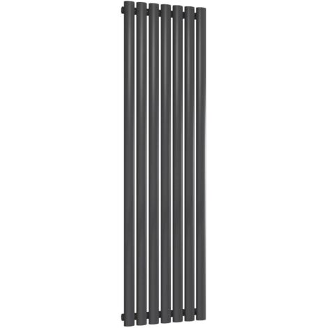Reina Neva Single Designer Vertical Radiator 1500mm H x 413mm W Anthracite
