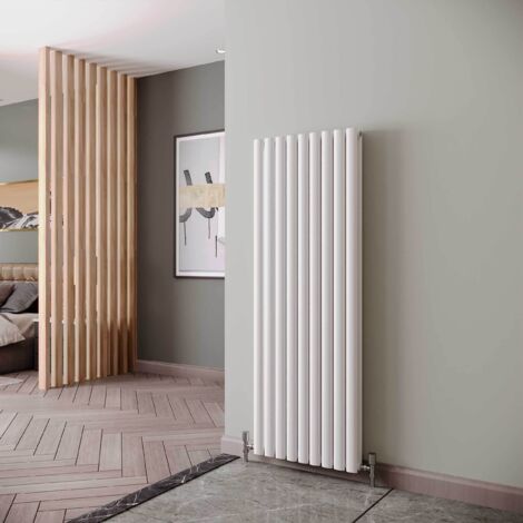 Reina Neva Designer Radiator 1500mm H x 531mm W Double White (1/5)