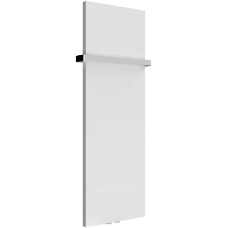 Reina Slimline Vertical Designer Radiator 1170mm H x 400mm W Textured Matt White (1/5)