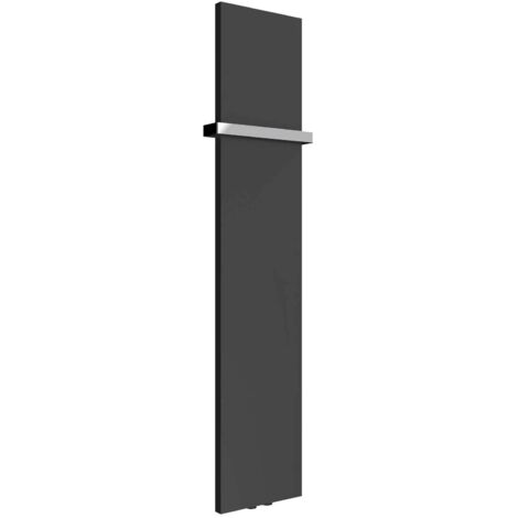 Reina Slimline Vertical Designer Radiator 1470mm H x 300mm W Textured Matt Anthracite