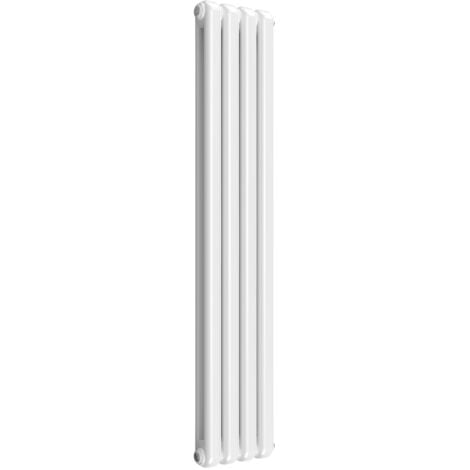 Reina Coneva Vertical Designer Radiator 1500mm H x 300mm W White