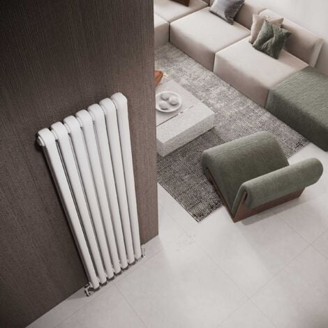 Reina Coneva Vertical Designer Radiator 1500mm H x 300mm W White