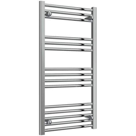 Reina Capo Straight Heated Towel Rail 1000mm H x 500mm W Chrome (1/4)