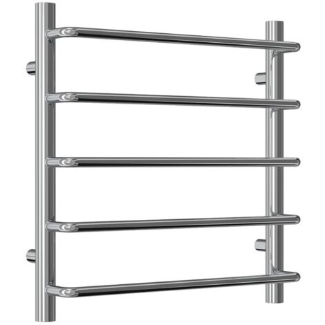 Reina Aliano Designer Heated Towel Rail 500mm H x 500mm W Chrome (1/4)