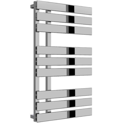 Reina Sesia Designer Heated Towel Rail 860mm H x 500mm W Chrome (1/5)