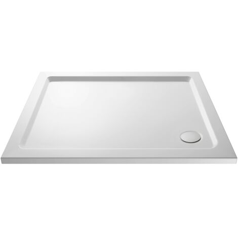 Nuie Pearlstone White Rectangular Shower Tray 1100mm x 800mm (1/5)