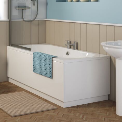 Nuie Otley 1700mm x 700mm Round Double Ended Bath - NBA509 (1/4)