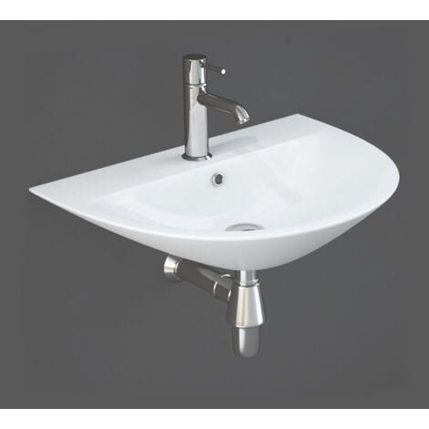 RAK Morning Wall Hung Basin 500mm Wide - 1 Tap Hole