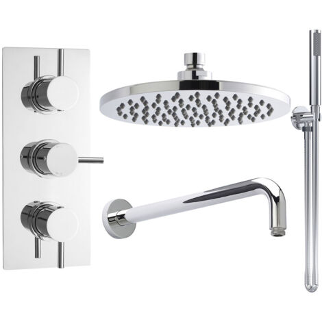 Nuie Quest Triple Thermostatic Complete Shower Valve and Shower Kit (1/5)