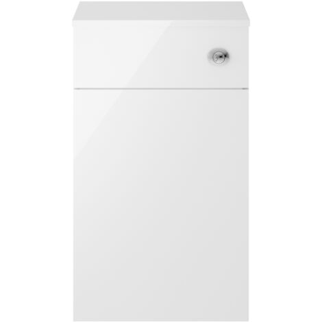 Nuie Athena Back to Wall WC Toilet Unit 500mm Wide - Gloss White