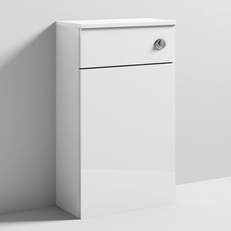Nuie Athena Back to Wall WC Toilet Unit 500mm Wide - Gloss White