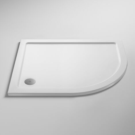 Nuie Pearlstone White Offset Quadrant Shower Tray 1200mm x 900mm Right Handed (1/5)