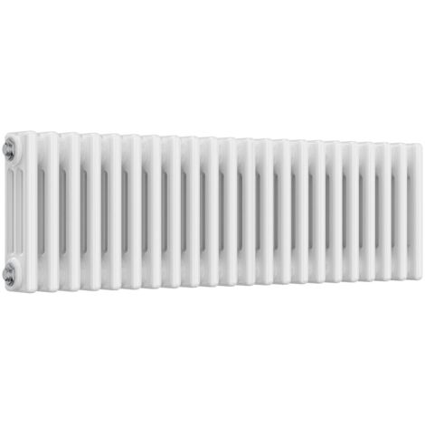 Reina Colona 3 Column Horizontal Radiator 300mm H x 1010mm W - White (1/5)