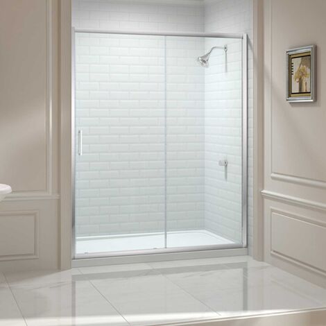 Merlyn 8 Series Sliding Shower Door 1200mm Wide - Clear Glass