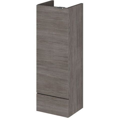 Hudson Reed Fusion Compact Anthracite Woodgrain 300mm Single Door Storage Unit - OFF581 (1/4)