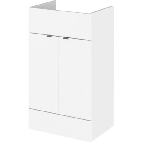 Hudson Reed Fusion Vanity Unit 500mm Wide - Gloss White