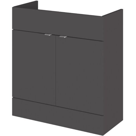 Hudson Reed Fusion Vanity Unit 800mm Wide - Gloss Grey (1/3)