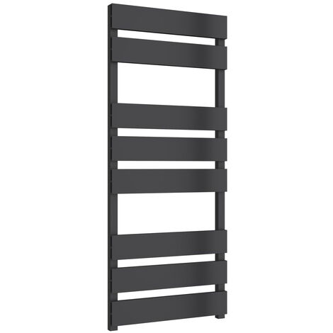 Reina diva matt black online heated flat towel rail