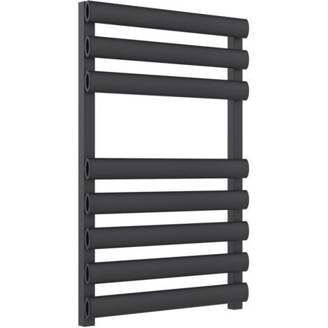 Reina Veroli Designer Heated Towel Rail 750mm H x 480mm W Anthracite (1/3)