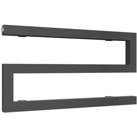 Reina Serpe Designer Heated Towel Rail 270mm H x 500mm W Anthracite (1/2)