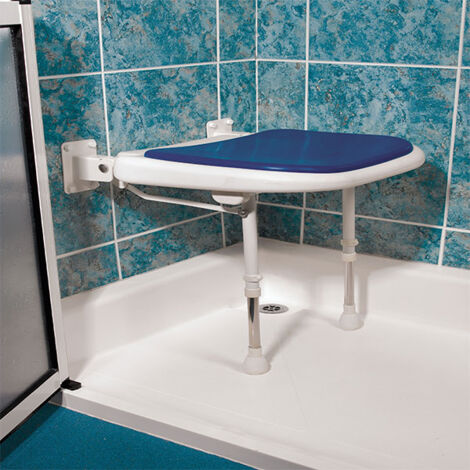 AKW 4000 Series Standard Padded Shower Seat Blue