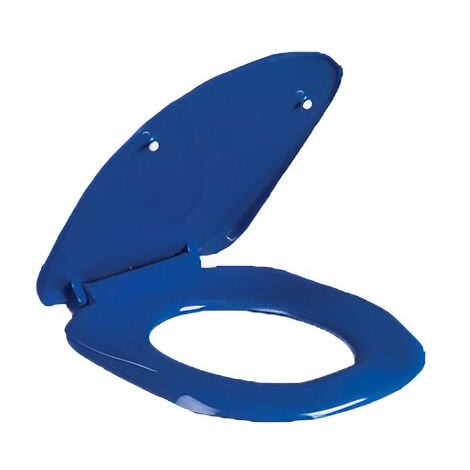 Blue toilet lid best sale cover