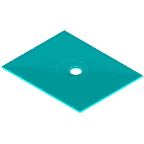 AKW Tuff Form8 Rectangular Wet Room Floor Former with Rotatable Drain Outlet 1500mm x 1200mm (1/5)