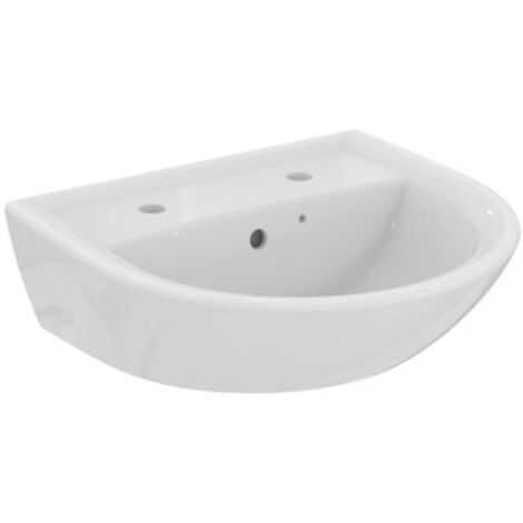 Armitage Shanks Sandringham 21 Wall Hung Basin 500mm Wide - 2 Tap Hole (1/2)