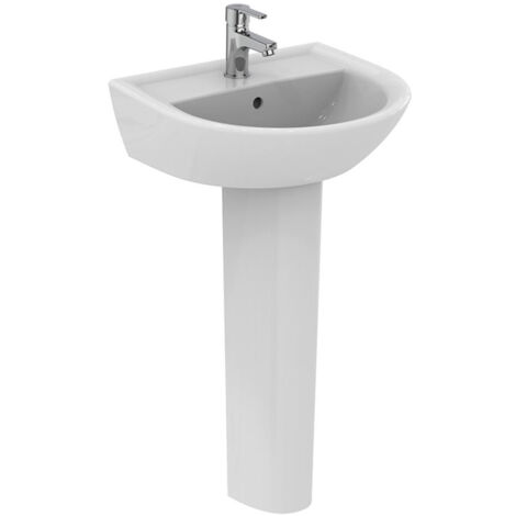 Armitage Shanks Sandringham 21 Basin with Full Pedestal 500mm Wide - 1 Tap Hole (1/3)
