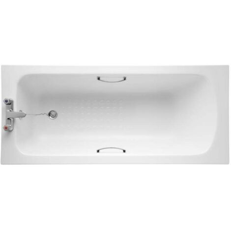 Armitage Shanks Sandringham 21 1700 x 700mm 2TH Antislip Bath with Grips (inc Leg Set)