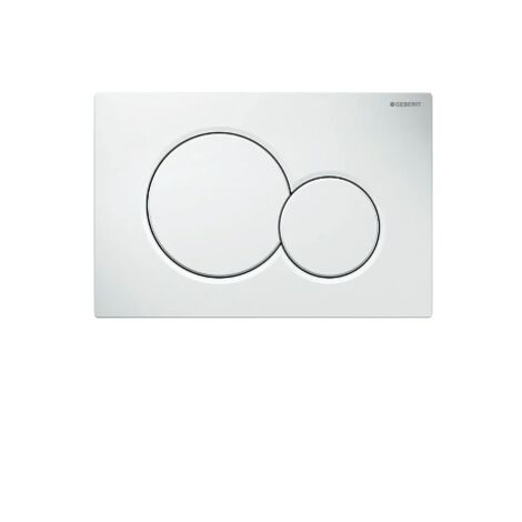 Geberit Sigma01 Dual Flush Plate - Gloss White