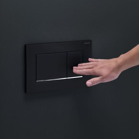 Geberit Sigma30 Dual Flush Plate - Matt Black