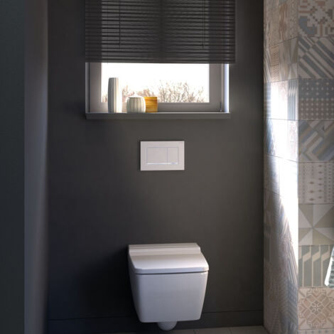 Geberit Sigma30 Dual Flush Plate - Matt White